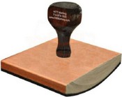 Large Rocker Hand Rubber Stamps