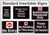 Standard Insertable Signs