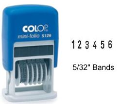 COLOP S126 Self-Inking Mini Numbering Band Stamp