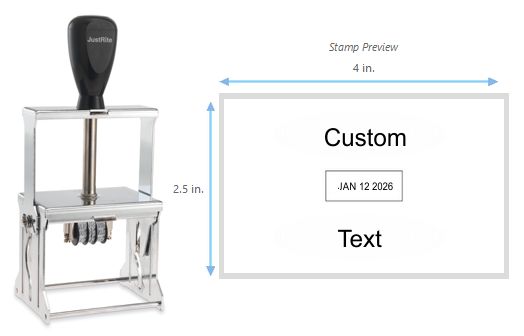 Justrite 104 FB Self-Inking Dater
Self Inking 104FB Dater