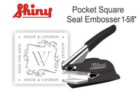 1-5/8" Square Embossing Seal
EH Shiny Square Embossing Seal